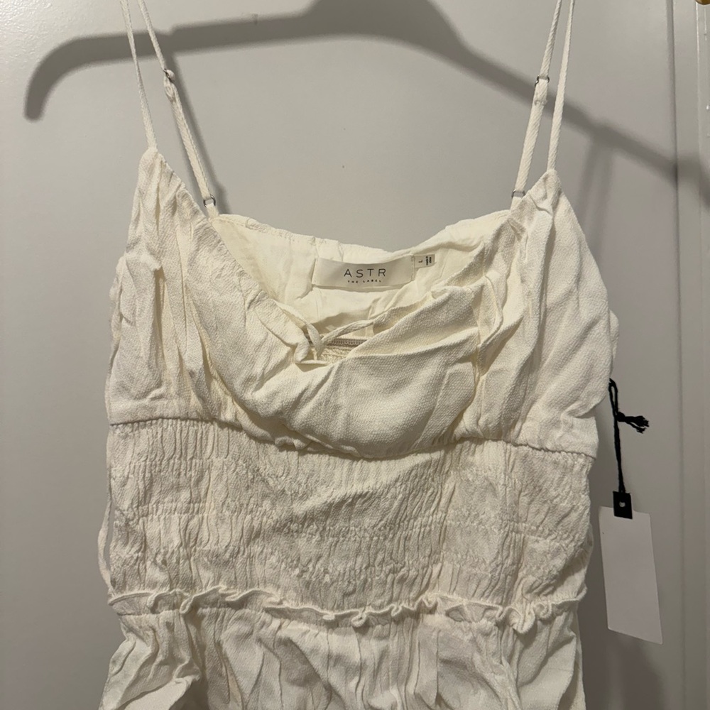 Cream astr tank top
